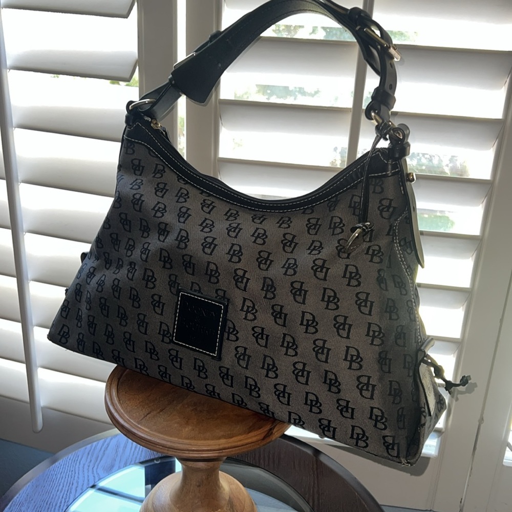 Black Patterned Shoulder Bag